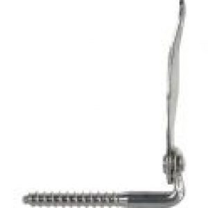 Arrêt feuille de laurier à vis tirefond zingué blanc – 185 mm – Torbel industrie