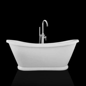 Baignoire îlot rétro ovale PITTSBURGH Blanche