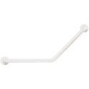 Barre coudée blanche 135° – 400 x 400 mm – Basic – Delabie