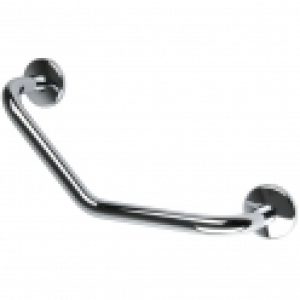 Barre d’appui coudée à 135° acier chromé Ø 25 mm – Inda
