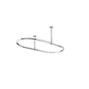 Barre de rideaux de douche CURTISS ovale