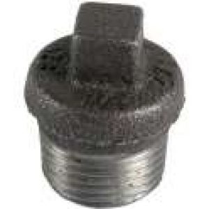 Bouchon fonte noire à collerette à visser mâle – N° 290 – Virfollet & cie