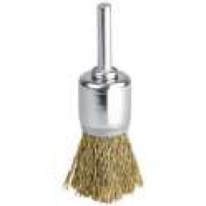 Brosse pinceau fils acier laitonné ondulés – SCID