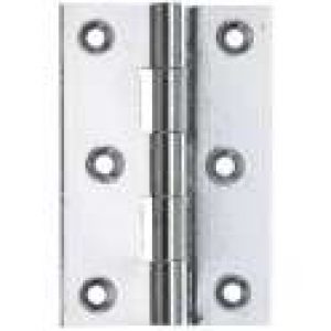 Charnière rectangulaire laiton chromé – Sélection Cazabox