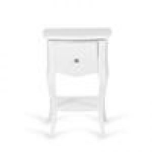 Chevet ARMAND en acajou, fini blanc