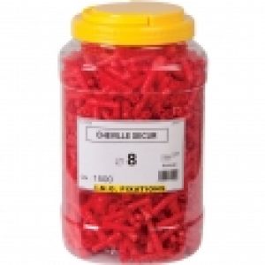 Cheville à expansion rouge – Ø 8 mm – Secur – Seau de 1500 pièces – ING Fixation