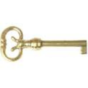 Clé cuisse laiton brillant 40 mm – Pour serrure de meuble – Sélection Cazabox
