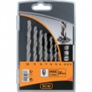 Coffret de 10 forets métaux titane – SCID