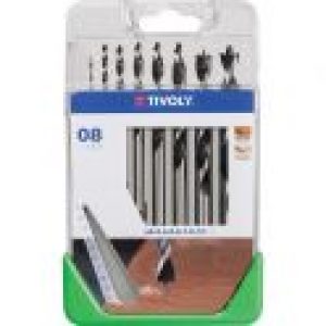 Coffret de 8 mèches à bois – Tivoly