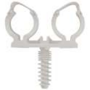 Collier cheville nylon blanc double – Clipéo – RAM