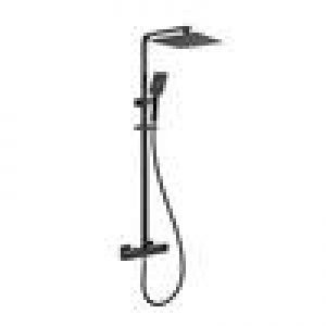 Colonne de douche thermostatique OSLO noir mat, avec technologie KeepCool®