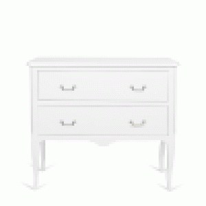Commode HONORÉ en acajou, fini blanc