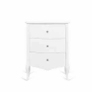 Commode OCTAVE en acajou, fini blanc