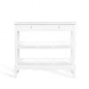 Console ERNEST en acajou, fini blanc