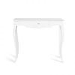 Console GUSTAVE en acajou, fini blanc