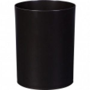 Corbeille plastique à papier noire – 14 L – Gilac