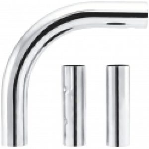 Coude et 2 manchons d&rsquo;assemblage pour porte-rideaux – 100 x 100 mm -…