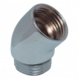 Coude passe flexible chromé – MF 1/2″ – Bossini