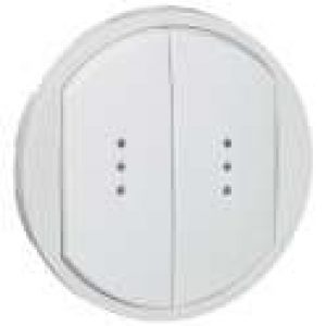 Enjoliveur – Interrupteur double à voyant – Céliane – Legrand