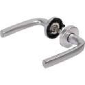 Ensemble béquille double sur rosace – Logio Argent – Vachette