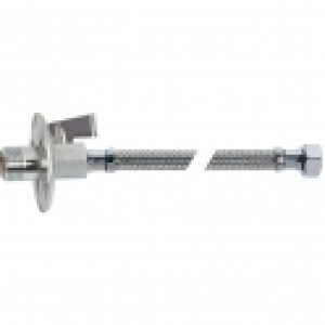 Flexible de raccordement – 30 cm – MF 1/2″ – Avec robinet d’arrêt – Tucai