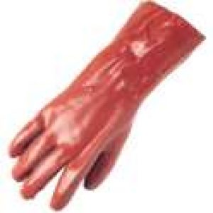 Gant de protection PVC rouge – 36 cm – La paire – Eurotechnique