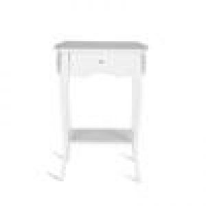 Guéridon ARISTIDE en acajou, fini blanc