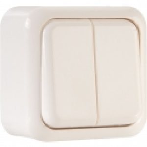 Interrupteur blanc double va et vient – Sally – Dhome