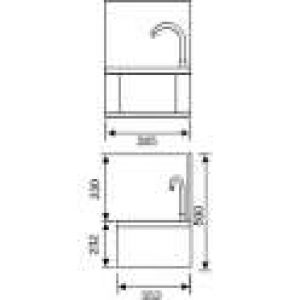 Lavabo avec dosseret à volet frontal – Franke