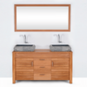 Meuble salle de bain JANEM en teck 140 cm