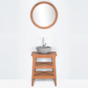 Meuble salle de bain KANPUR en teck 80 cm