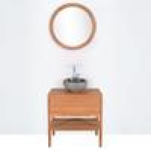 Meuble salle de bain SVEG en teck 80 cm, 1 tiroir