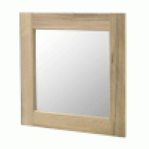 Miroir ROSEBURY carré 60×60 cm noyer