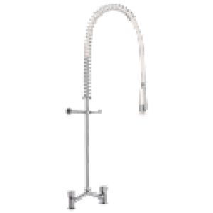 Mélangeur de prélavage 2 trous avec ou sans bec – Delabie