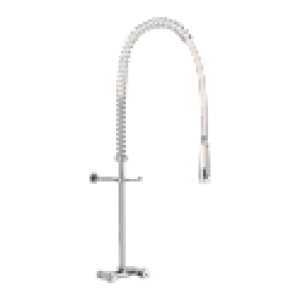 Mélangeur de prélavage mural avec ou sans bec – Delabie