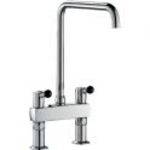 Mélangeur surélevés 2 trous – Delabie