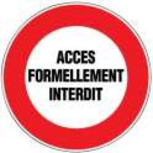 Panneau rond de signalisation – Outibat