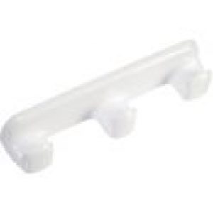 Patère blanche – 3 têtes – Jazz – Galedo