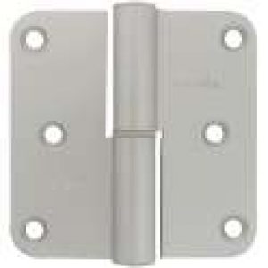 Paumelle alu anodisé argent – 80 x 80 mm – Argenta