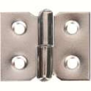 Paumelle de meuble à nœud roulé acier nickelé – Monin