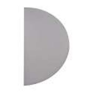 Plaque de propreté inox – Demi-lune – 300 x 150 mm – Duval