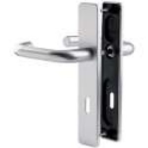 Poignée de porte sur plaque argent – Bercy – Vachette