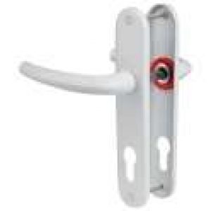 Poignée de porte sur plaque blanc pur – San Diego – Hoppe et cie