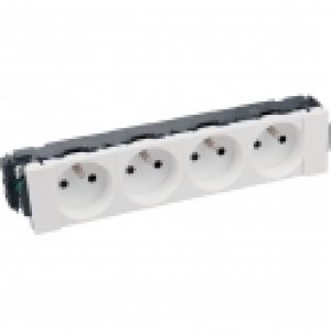Prise spéciale goulotte 4 x 2P+T Mosaic – Legrand