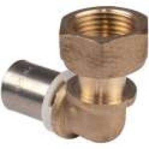 Raccord PER coudé 90° à sertir avec écrou à portée plate – PB tub