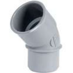 Raccord PVC gris coudé 45° – Simple emboîture – Nicoll