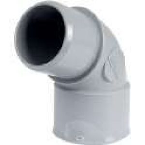 Raccord PVC gris coudé 67°30 simple emboîtage – Nicoll
