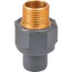 Raccord PVC pression droit – Filetage laiton mâle – Girpi