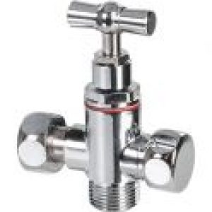 Robinet d’arrêt 3 voies – F 3/8″ – M 3/8″ – Sanitie-Jet® – Riquier