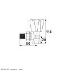 Robinet de radiateur équerre à visser – Femelle – RBM